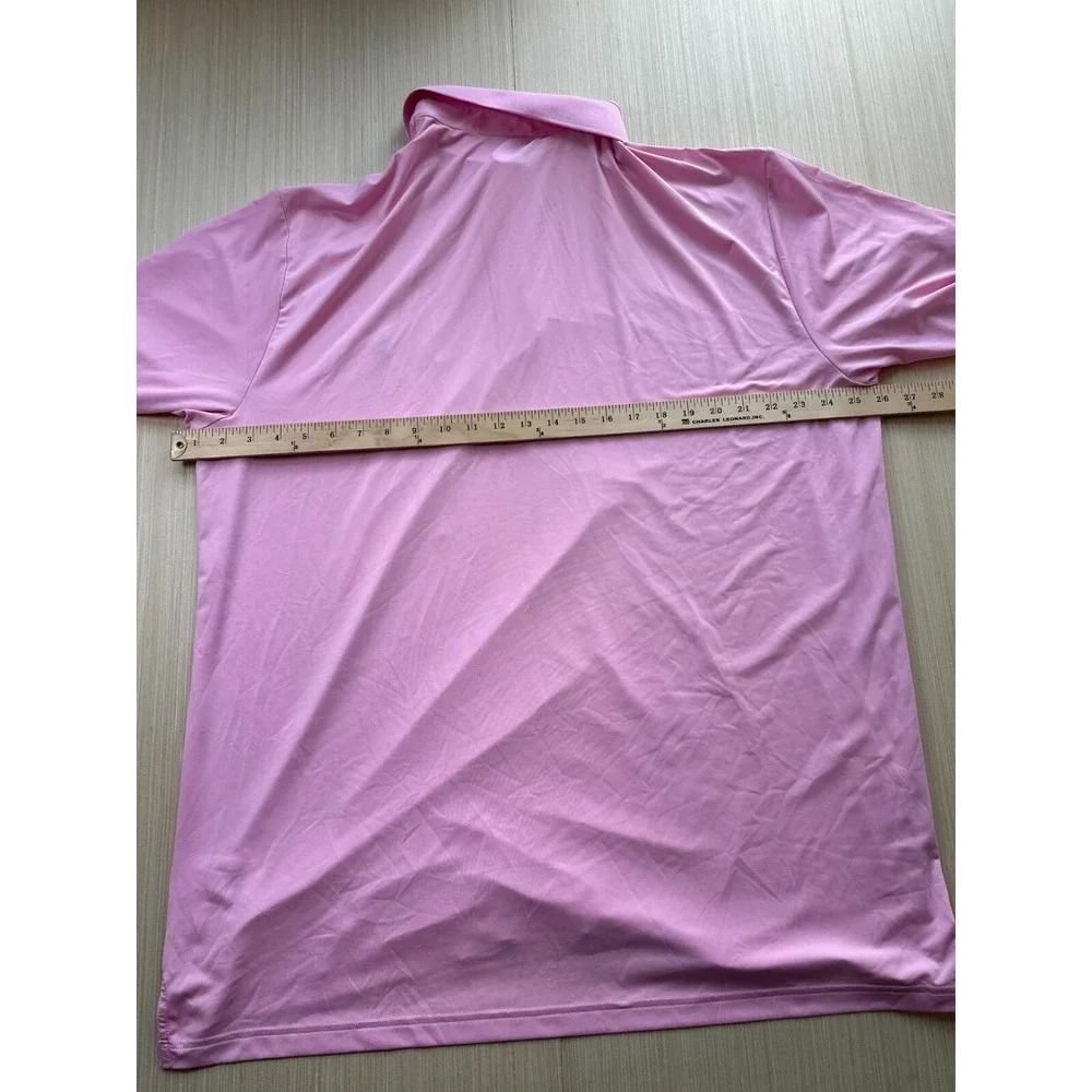 Polo Ralph Lauren Golf Shirt Mens XLT Pink Pony Logo Performance Short Sleeve - Picture 3 of 4